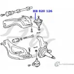 Шаровая опора верхнего рычага передней подвески HANSE Y3U8M 1422498345 C I468N HB 820 126 - Изображение 2