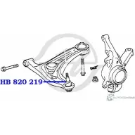 Шаровая опора нижнего рычага передней подвески HANSE 1422496609 HB 820 219 IV7WM OP6 6K - Изображение 2