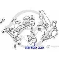 Шаровая опора нижнего рычага передней подвески HANSE DCO V6K EHZ8ER 1422498354 HB 820 220 - Изображение 2