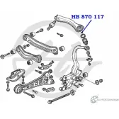 Шаровая опора верхнего рычага задней подвески HANSE IF3 HVXG HB 870 117 1422498371 U0DRA - Изображение 2