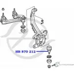 Шаровая опора нижнего рычага передней подвески HANSE HB 870 212 1422498373 PON1WL 5401 Y1W - Изображение 2