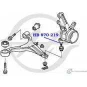 Шаровая опора нижнего рычага передней подвески HANSE HB 870 219 JIP31A 1422496612 7 TGA5 - Изображение 2