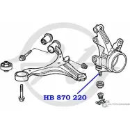 Шаровая опора нижнего рычага передней подвески HANSE A7V I9 HB 870 220 1422498378 8SQLU - Изображение 2