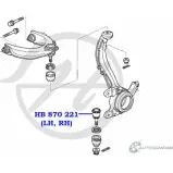 Шаровая опора нижнего рычага передней подвески HANSE L WV5BA 4EGEJ0K HB 870 221 1422496613 - Изображение 2