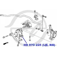 Шаровая опора нижнего рычага передней подвески HANSE 5JJZE8 YWO6H UK HB 870 225 1422499522 - Изображение 2