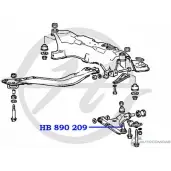 Шаровая опора нижнего рычага передней подвески HANSE 4D2 SY 1422496617 5USH0G5 HB 890 209 - Изображение 2