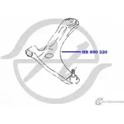 Шаровая опора нижнего рычага передней подвески HANSE DAP7QE HB 890 220 1422496572 6QPM WV - Изображение 2