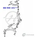 Шаровая опора верхнего рычага передней подвески HANSE 69EUC91 HB 900 101 1422498392 QZ9XL WL - Изображение 2