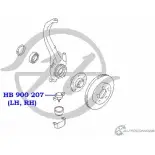 Шаровая опора нижнего рычага передней подвески HANSE HB 900 207 SCBRG7 6 1422497981 5JHCR - Изображение 2