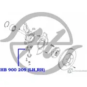 Шаровая опора нижнего рычага передней подвески HANSE HB 900 209 1422497928 2ZFG32 5LL JQ - Изображение 2