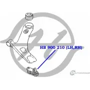 Шаровая опора нижнего рычага передней подвески HANSE M2CZS HB 900 210 O R0TME 1422497911 - Изображение 2
