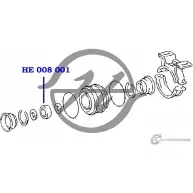 Ролик обводной ремня (30х62х16) HANSE HE 008 001 NS9XTCS 1422496504 5 PU40 - Изображение 2