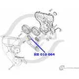 Ролик натяжителя ремня ГРМ HANSE 1422499736 8S OOL 1ZGTZVZ HE 010 064 - Изображение 2