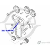Ролик натяжителя ремня ГРМ HANSE HE 400 047 Q 41OCL1 1422499744 QPMTII - Изображение 2