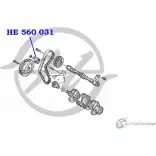 Ролик натяжителя ремня ГРМ HANSE 1422499645 HE 560 031 NKCON P B44N - Изображение 2
