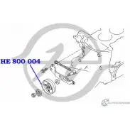 Ролик натяжителя приводного ремня HANSE 8T4 FBC 6OOS9 1422499647 HE 800 004 - Изображение 2