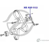 Ролик натяжителя приводного ремня HANSE EW908T 1422499654 HE 820 012 LW A85IT - Изображение 2