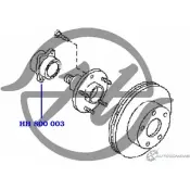Ступица переднего колеса, с подшипником HANSE 1422497838 2J6Z598 V4 SDT HH 800 003 - Изображение 2