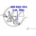 Ступица переднего и заднего колеса,с подшипником HANSE C0CKZ SY62 5X 1422499609 HH 840 001 - Изображение 2
