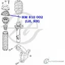 Опора амортизатора передней подвески HANSE 1422499527 O5SGMM3 HM 810 002 3A27X 4 - Изображение 2