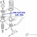 Подшипник опоры стойки амортизатора передней подвески HANSE HM 810 802 1422499531 61HQG 0QUO F - Изображение 2