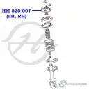 Опора амортизатора передней подвески HANSE ESIN ZA HM 820 007 4XPURTF 1422498408 - Изображение 2