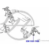 Подушка двигателя, опора, задняя HANSE LC6HD 2 HM 820 508 1422499705 9FZOTK - Изображение 2