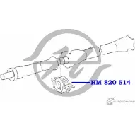 Опора карданного вала, с подшипником HANSE 1422497901 XFGNU 0 4E82QG HM 820 514 - Изображение 2