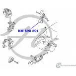 Подушка двигателя, опора, задняя, АТ HANSE 1URDO HM 890 501 CJY ME 1422499562 - Изображение 2