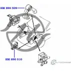 Подушка двигателя, опора, задняя, АТ HANSE NQZSSC2 HM 890 509 7KLHW2 D 1422497849 - Изображение 2