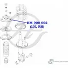 Опора амортизатора передней подвески HANSE HM 900 002 46TL8B9 U W97M 1422499545 - Изображение 2