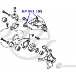 Полиуретановый сайлентблок верхнего рычага передней подвески HANSE SCY5Z V 1WB7AD 1422496592 HP 891 103 - Изображение 2