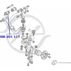 Сайлентблок верхнего рычага задней подвески, передний HANSE 1422499112 HR 201 117 ICMUIL PS 0G4C - Изображение 2
