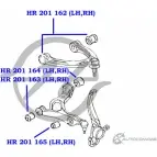 Сайлентблок нижнего рычага передней подвески, задний HANSE E6V 15 1422497913 DGOMZJ HR 201 164 - Изображение 2