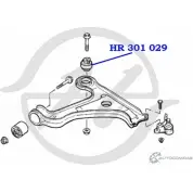 Сайлентблок поперечного рычага передней подвески, задний HANSE HR 301 029 Z0D YVP 4K38D9 1422499130 - Изображение 2