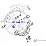 Сайлентблок нижнего рычага передней подвески, задний HANSE QR5HPH L 1422499132 HR 301 032 9RF8ZA - Изображение 2