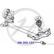 Сайлентблок задней балки HANSE HR 302 123 4LBUQ8 1422499154 14OV8 U3 - Изображение 2