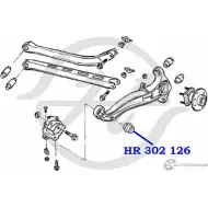 Сайлентблок продольного рычага задней подвески, передний HANSE AO LTVF HR 302 126 YFEO4Y 1422499156 - Изображение 2