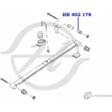 Втулка рессоры задней подвески, задняя, верхняя, внутренняя HANSE G UKOMLP HR 402 178 J34X45 1422499224 - Изображение 2