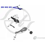 Сайлентблок поперечного рычага задней подвески HANSE 1422496937 HR 402 201 K5LK JBU RM6C5 - Изображение 2