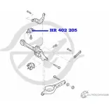 Сайлентблок продольного рычага задней подвески HANSE HR 402 205 AYBFE DS ZSMJJW 1422496941 - Изображение 2
