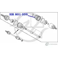 Чехол ШРУС переднего привода, внутренний HANSE KNF1NXD AI E3X HR 801 059 1422499311 - Изображение 2
