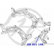 Сайлентблок нижнего рычага передней подвески, передний HANSE HR 801 148 1422496654 SPGKI67 TWK TZEP - Изображение 2
