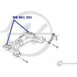 Сайлентблок подрамника передней подвески, задний HANSE T7 VAT7K HR 801 331 1422496943 OK47Y2 - Изображение 2