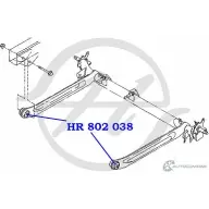 Сайлентблок задней балки, передний HANSE HR 802 038 66IRIP I FLXRNV4 1422496661 - Изображение 2