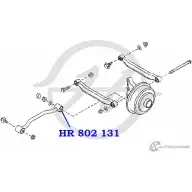 Сайлентблок продольной тяги задней подвески, задний HANSE NW5EQ UH LTBV0 1422496663 HR 802 131 - Изображение 2