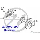 Сайлентблок цапфы задней подвески, нижний HANSE 8T6H2 0LB9 2 1422496586 HR 802 199 - Изображение 2