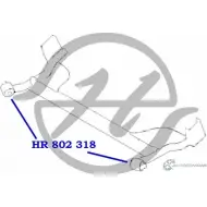 Сайлентблок балки задней подвески, передний HANSE HR 802 318 1422496537 E3DH 2T8 BM7JG - Изображение 2
