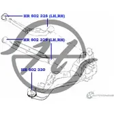 Сайлентблок нижнего поперечного рычага задней подвески HANSE AJNY4 4J6BY 0 HR 802 329 1422496508 - Изображение 2