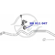 Втулка стабилизатора передней подвески, внутренняя HANSE 1422499356 HR 811 047 6OW9TSR 25 5H0 - Изображение 2